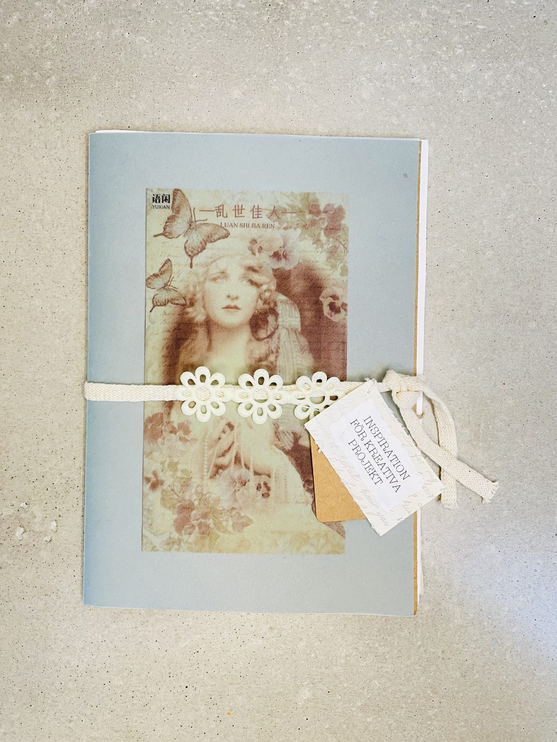 Inspirationspaket blågrå för kreativa projekt - Bild 2