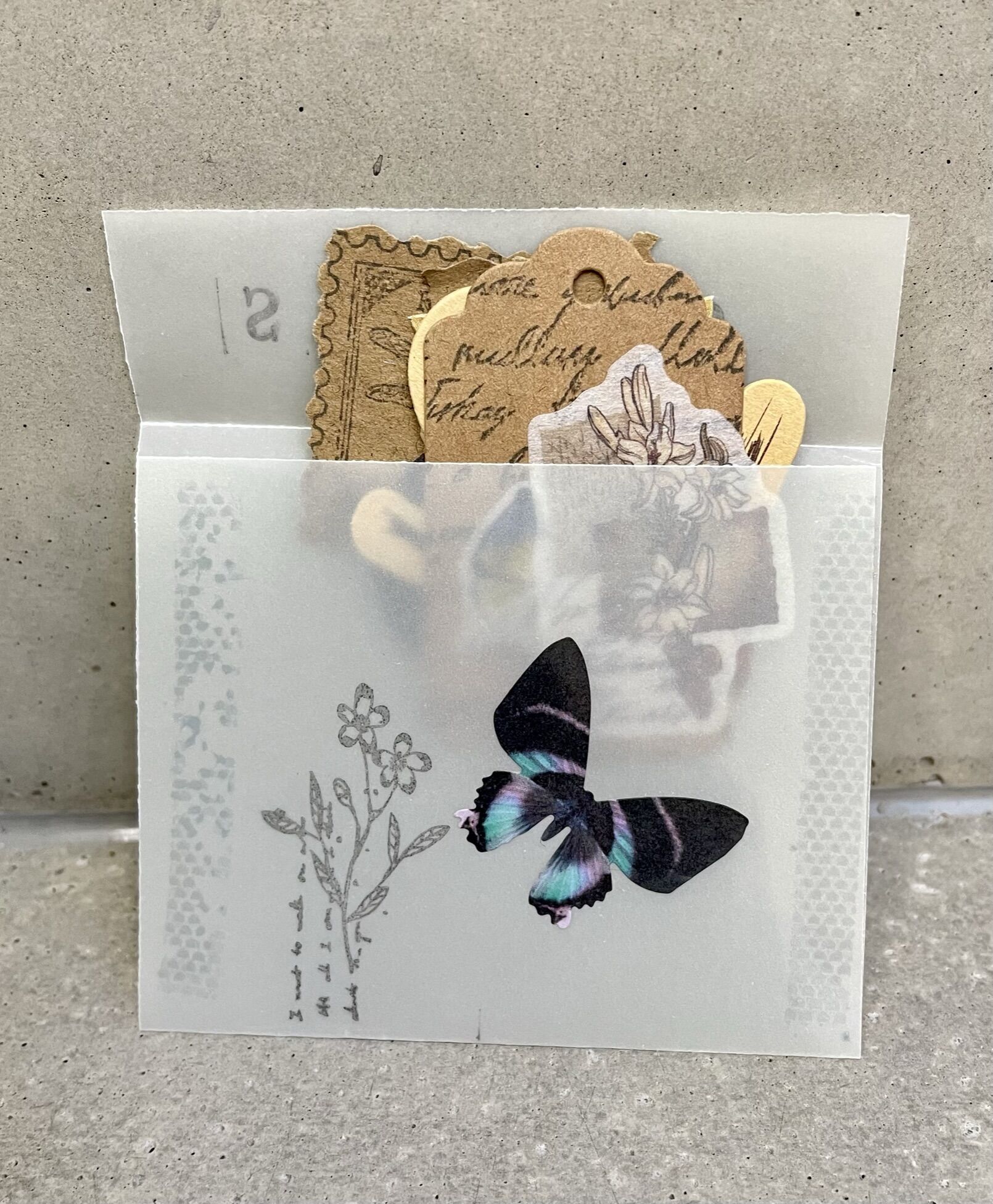 Inspirationspaket blågrå för kreativa projekt - Bild 6