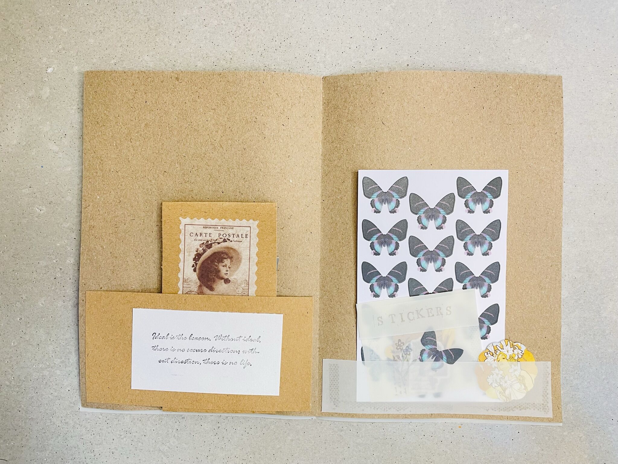 Inspirationspaket blågrå för kreativa projekt - Bild 4